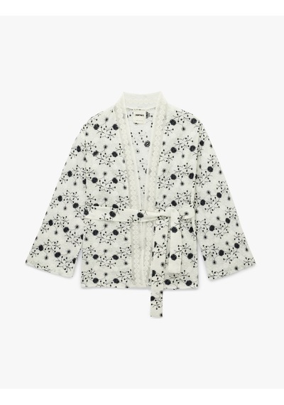 Koton Pamuklu Uzun Kollu Kemerli Desenli Brodeli Kimono Ceket Lacivert Desenli 6sak50016pw Koton Pamuklu Uzun Kollu Kemerli Desenli Brodeli Kimono Ceket Lacivert Desenli 6sak50016pw