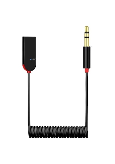 Ayrex Ky 223 Car Aux Cable Spriral Kablolu Auxjack Usb Bluetooth Aux, Bluetooth Car Receiver Aux  Performansta B