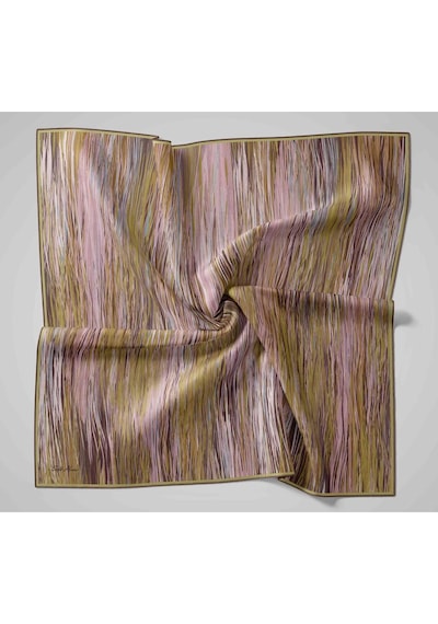 Silk Home Twill İpek Eşarp 11484-15 Mor, Pembe, Haki, İndigo