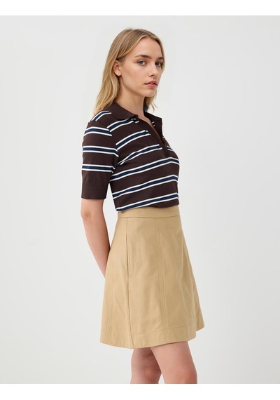 Jimmy Key Deve Tüyü Düz Kesim Normal Bel Gabardin Mini Etek 5ww074959260