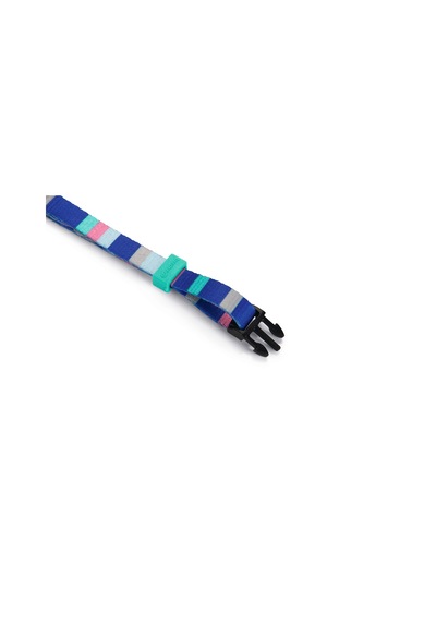 Hnrlıshp Beeztees Köpek Boyun Tasması, Renkli Kaıln Çizgiler, 20-30cm, 10mm Çok Renkli
