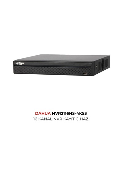 Nvr2116hs-4ks3 16 Kanal Profesyonel Ip Kamera Kayıt Cihazı