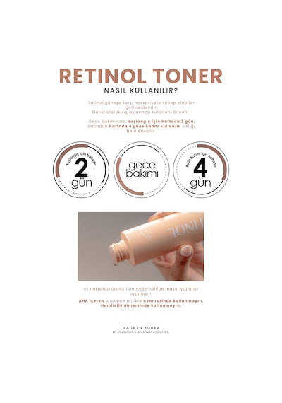 Grace Day Retinol İçeren Leke ve   Bakım Toniği Grace Day Retinol Toner 150ml