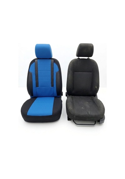 Favori Serisi Mavi Renault Express İle Uyumlu Tam Set Oto Koltuk Kılıfı Arka Koltuk 2+1
