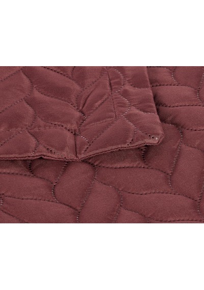 Taç Glory Kendinden Desenli%100 Polyester Yatak Örtüsü Seti, Bordo, Çift Kişilik Diğer