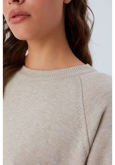 Peraluna Nell Pullover Yanları Yırtmaçlı 3/4 Kol İnce Kadın Triko Kazak Bej Melanj-bej Melanj Bej Melanj Peraluna Nell Pullover Yanları Yırtmaçlı 3/4 Kol İnce Kadın Triko Kazak Bej Melanj-bej Melanj Bej Melanj