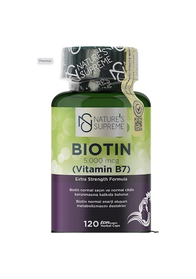 Nature's Supreme Biotin 5000 Mcg 120 Kapsül