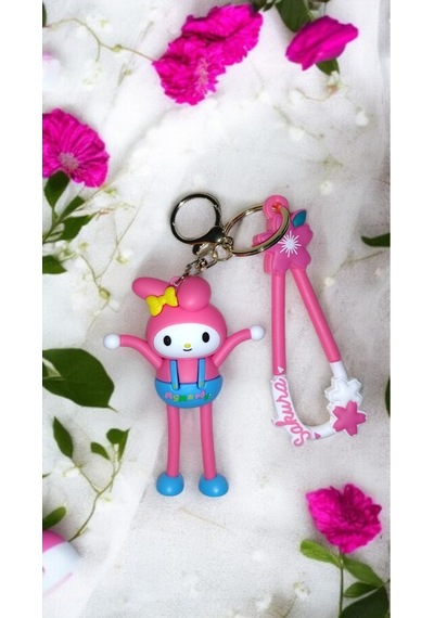 3d Büyük Boy My Melody Anahtarlık - Silikon Figürlü Ve Çanta Aksesuar