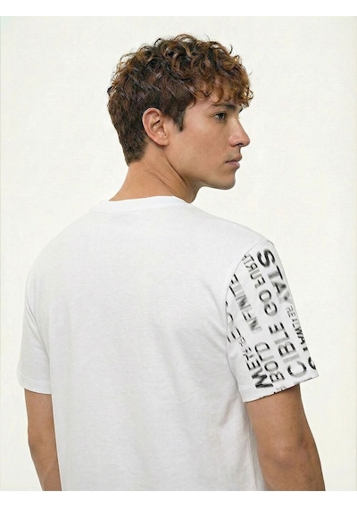 LOFT Loose Fit Erkek Tshirt K.kol Lf2042956 Q1.v1 Beyaz