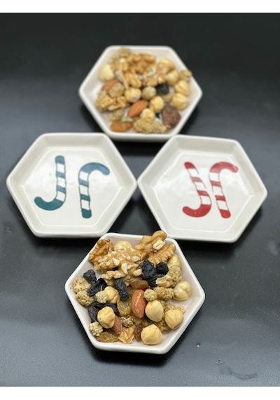 Meggdecor 4'lü Yeni Yıl Temalı Sosluk Lokumluk Kase