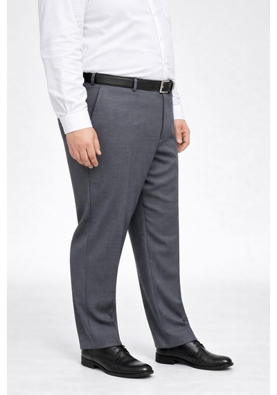 Classics Men Caserta Büyük Beden Erkek Kumaş Pantolon - 7561 Gri