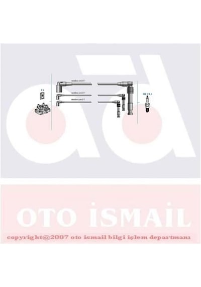 DODUCO 7812A DODUCO BUJI KABLOSU VECTRA B 93- VECTRA B 96- 2.5i S
