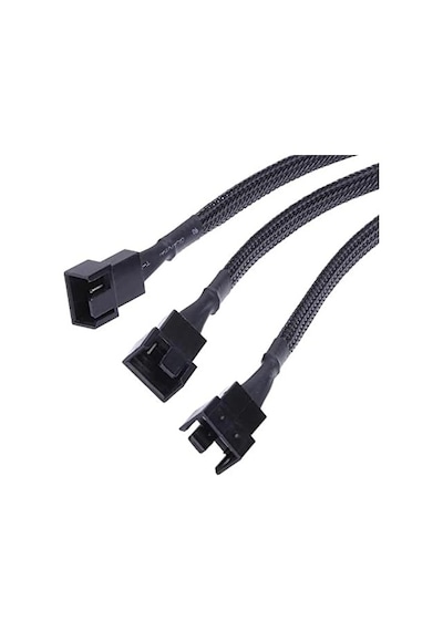 3C 4 Pin Switch Fan Çoklayıcı Y Pwm Çoklayıcı Splitter Kablosu 3 Pin 3 Port 4303