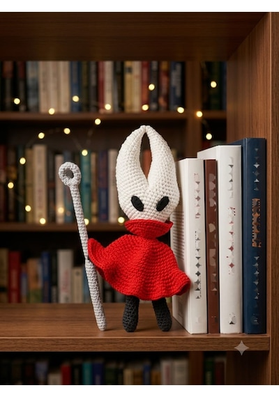 Hornet Amigurumi Örgü Oyuncak - Koleksiyonluk Gamer Figür 23 Cm