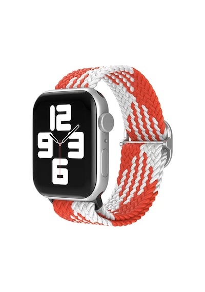 Newface Apple Watch 42mm Star Kordon - Beyaz-kırmızı