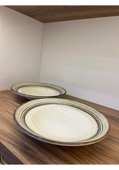 2'li Cortado Spiral Gourmet Deep Plate 27 Cm 450 Cc Salata/bowl/sulu Yemek/makarna Çok renkli