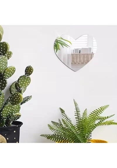 Durukar 30x30 Cm Kırılmaz Pleksi Dekoratif Duvar Aynası - Modern Organik Form 1. Sınıf Akrilik Ayna Çok Renkli