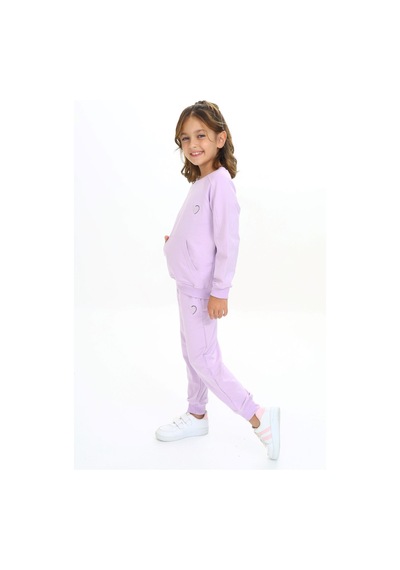 Toontoy Kids Toontoy Kız Çocuk 2'li Takım Nakış Baskılı Bisiklet Yaka Cepli Sweatshirt & Beli Paçası Lastikli Cepli Jogger Eşofman Altı - 2 İplik Lila Toontoy Kids Toontoy Kız Çocuk 2'li Takım Nakış Baskılı Bisiklet Yaka Cepli Sweatshirt & Beli Paçası Lastikli Cepli Jogger Eşofman Altı - 2 İplik Lila