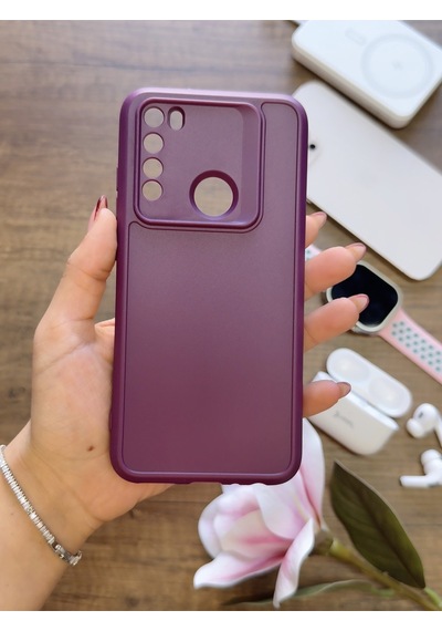 Redmi Note 8 Uyumlu Kamera Korumalı Darbeye Dayanıklı Renk Atmayan Keep Silikon Kılıf Mor