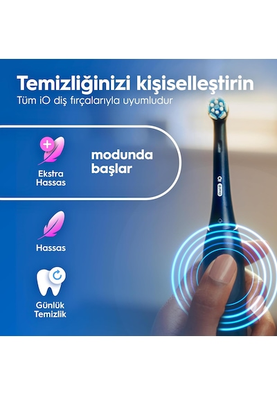 Oral-b Io2 Şarjlı/elektrikli Diş Fırçası, 2'li Set, Siyah & Orman
