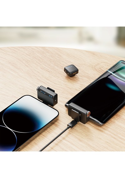 Jimi M15 Mic 2 2 Verici + 1 Alıcı + Şarj Kutusu Akıllı Gürültü Önleyici Wireless Kablosuz Yaka Mikrofonu