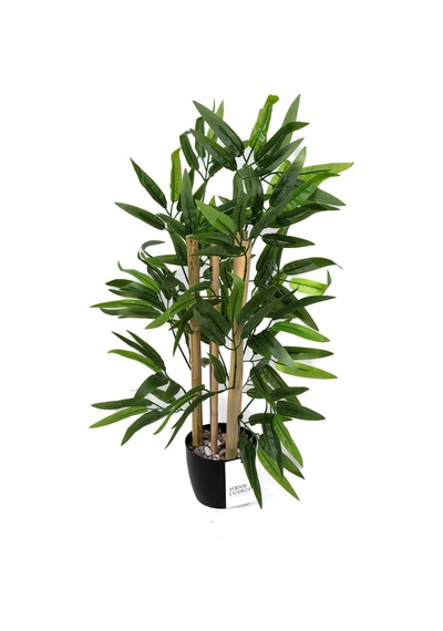 Yapay Çiçekçiniz Taş Detaylı Saksıda 60 Cm Yapay Bambu Ağacı H