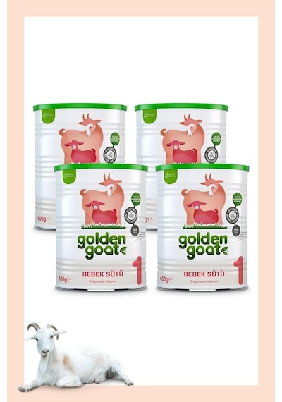 Golden Goat 1 Keçi Sütlü Bebek Sütü 400 G - 4 Adet Golden Goat 1 Keçi Sütlü Bebek Sütü 400 G - 4 Adet