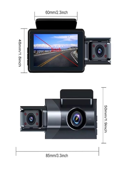 Wi-fi 1080p Araç İçi Kamera 5mp, 170 Açı, Araba Kamerası G-sensör, Döngü Kayıt, 150mah Batarya