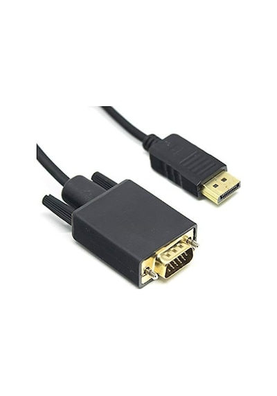 1.8m Display Port To Vga Kablo Dk-cb-dpxvgal180 , Siyah Standart
