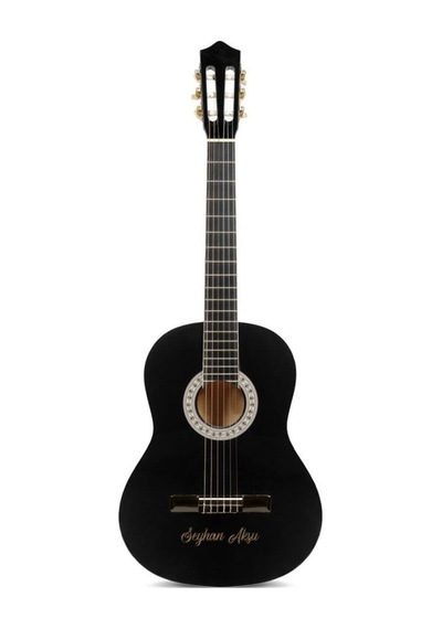 Kişiye Özel Siyah Klasik Gitar