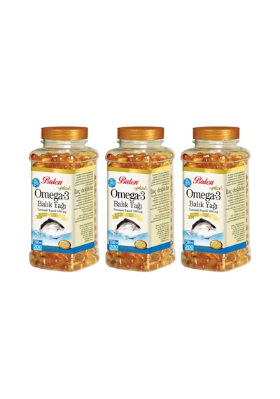 Balen Omega 3 Balık Yağı 1000 Mg 200 Kapsül 3 Adet