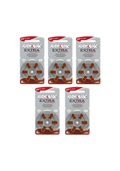 Rayovac Extra Advanced 312 Numara İşitme Cihazı Pili 6 x 5'li