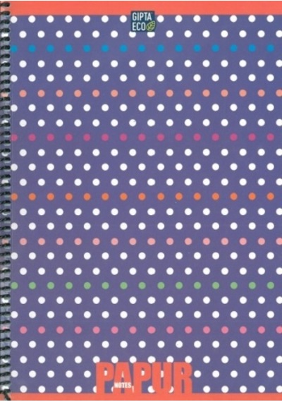Gıpta Papur Notes Spiralli Karton Kapak Defter A4 72 Yp Kareli N11.1661