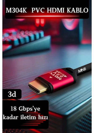 M304k 4k Hdmi Kablo/25 Metre Hdmi Kablo-hdr-hdtv2.0-3d-24k Gold-plated Connector Ultra P Hdmi Kablo 25 METRE