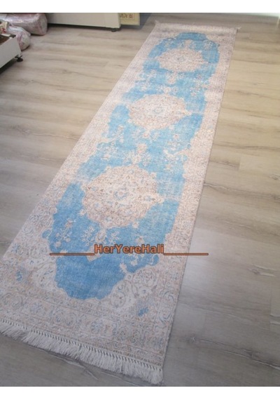 Joker Halı Tiffany Concept Tsy07Turkuaz 80X300 cm Kadife Dokulu Kaymaz Yolluk Joker Halı Tiffany Concept Tsy07Turkuaz 80X300 cm Kadife Dokulu Kaymaz Yolluk