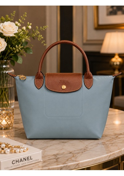 Longchamp Kadın Omuz Çantası L1621 089 Açık Gri