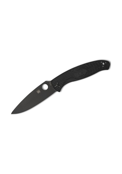 Spyderco Resilience Black Lightweight Black Blade Plainedge Kamp Çakı Siyah