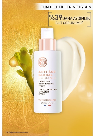 Yves Rocher Leke Ve Bitkisel Kök Hücre Bakımı Global Radiance- Vitamin E - 30 Spf Krem