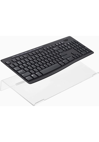 Klavye Standı Sehpası Klavye Yükseltici Pleksiglass Şeffaf 4 mm
