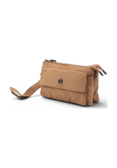 Baginn Paraşüt Kumaş Mini Çapraz Askılı Kadın Çanta Yağmur Geçirmez El Askılı Çanta 20 12 Cm Telefonluk Karamel