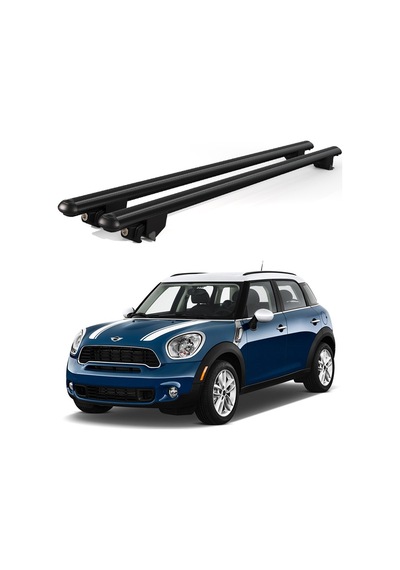 Kanca Mini Cooper 2014 Ve Sonrası Uyumlu Siyah Kilitli Ara Atkı 110cm Port Bagaj Tavan Barı