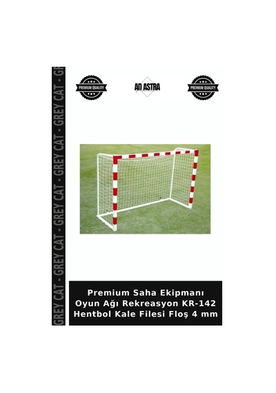 Premium Saha Ekipmanı Oyun Ağı Rekreasyon Kr-142 Hentbol Kale Filesi Floş 4 Mm Çok Renkli