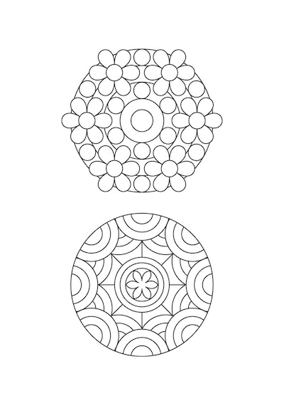 Kolaydan Zora İkili Mandala Boyama Kitabı (130 Seçilmiş Mandala)