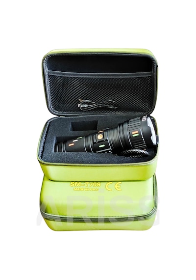 Small Sun Sm-t709 6000 Lümen Şarjlı Profesyonel Zoomlu El Feneri - Type-c Siyah
