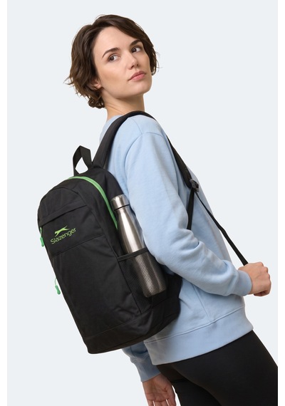 Slazenger Favento Unisex Siyah / Yeşil Omuz Sırt Çantası