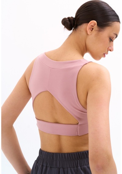 Normal People Bela - Spor Bra / Şeftali Dokulu Peach Skin Kumaş Lila