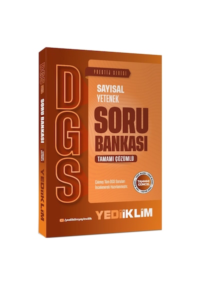 Yediiklim Yayınları 2027 Dgs Prestij Serisi Sayısal Yetenek Tamamı Çözümlü Soru Bankası