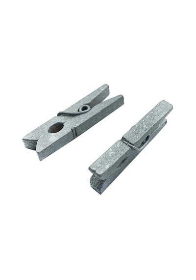 Ahşap Mandal Minik Boy 100 Adet Gümüş N11.9027