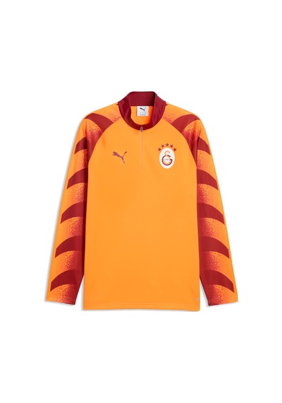 Puma Galatasaray Erkek Fermuarlı Dar Kesim Üst 786819 07 Turuncu