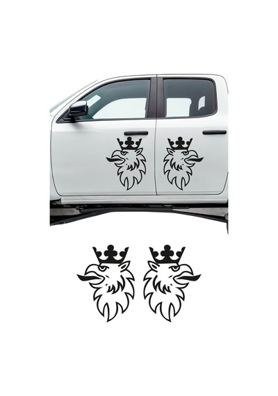 Scania Kartal Traktör Sticker, Kamyon, Tır, Oto Sticker 37x28-sağ Sol Takım